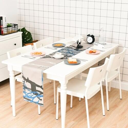 Modern Minimalist Elk Home Decor Cotton Linen Table Cloth Coffee Table Flag Cloth TV Cabinet Cover Towel Tablecloth Table Runner