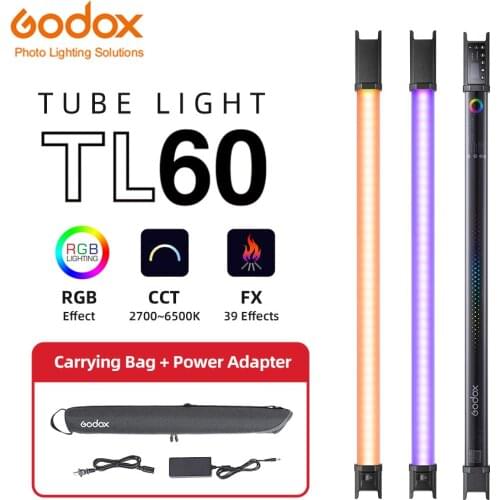 Godox TL60 Pavo Tube Light RGB Color Photography Light Handheld Light Stick with APP Remote Control for Photos Video Movie Vlog