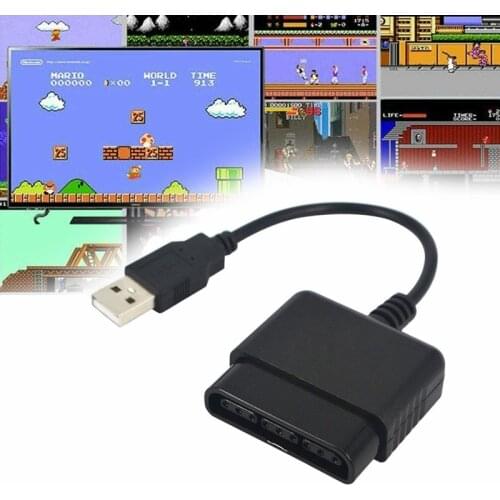 USB Adapter, Converter Cable for Game Controller without Driver Gamepad Compatible with PS2 PS3/PC B2EA