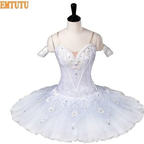 Adult professional tutu classical ballet tutus white ballerina performance pancake tutus competition ballet stage costumes