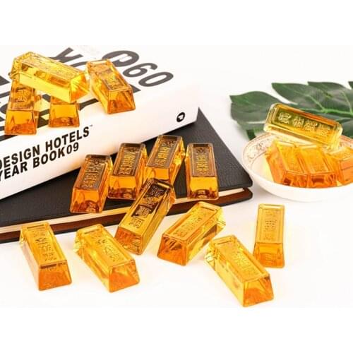 1 Piece Set Of Citrine Gold Bars Gold Bricks Lucky Feng Shui Chinese Crystal Gold Ingots Wealth And Home Decoration