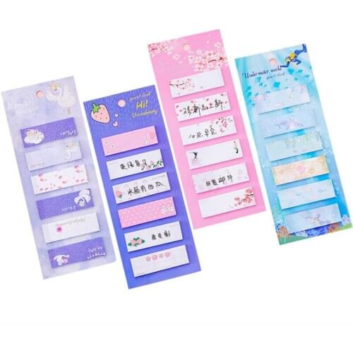 30packs/lot Cartoon Creative Combination N Times Sticker Six Style Selections School Office Stationery Sticky Notes