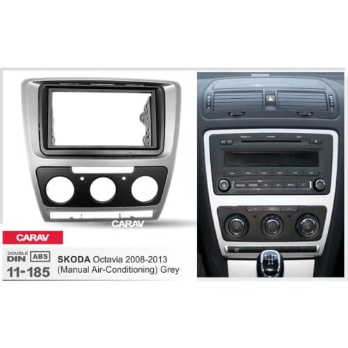 CARAV 11-185 Top Quality Radio Fascia for SKODA Octavia (Manual Air-Conditioning) Stereo Fascia Dash CD Trim Installation Kit