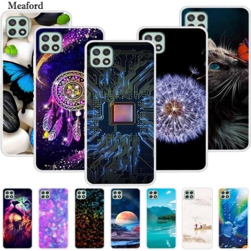 For Samsung A22 5G Case Luxury Bumper Silicone TPU Soft Cover Phone Case For Galaxy A 22 4G Shockproof Cute Funda Cartoon Coque