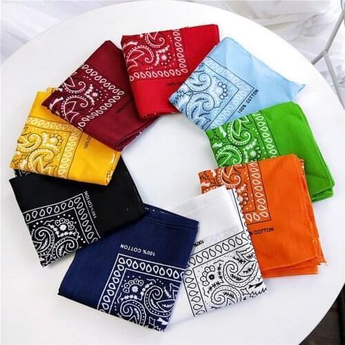 DHL or fedex 1000pcs/lot Unisex Cotton Blend Bandana Headwear Hair Band Scarf Neck Wrist Wrap Band Head Square Scarf