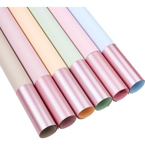 Newly Thickened Rose Gold 20 Sheets Double-sided Ouya Paper Flower Shop Bouquet Wrapping Paper Korean Waterproof Wrapping Paper