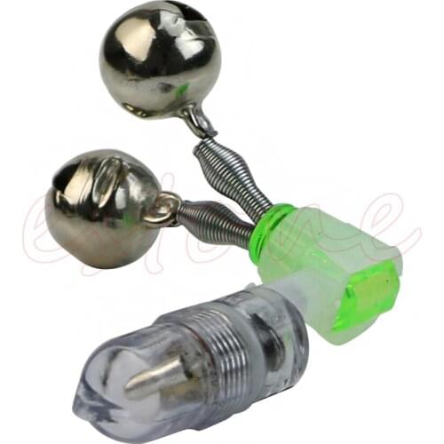 Electronic LED Light Fishing Bite Alarm Fish Sensor Bells Rod Tip Shake Alarms
