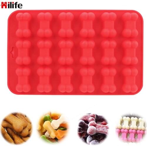 HILIFE DIY Baking Mould Household Useful Dog Bone Silicone Mold Kitchen Tools Cake Decoration Jelly Ice Block Maker