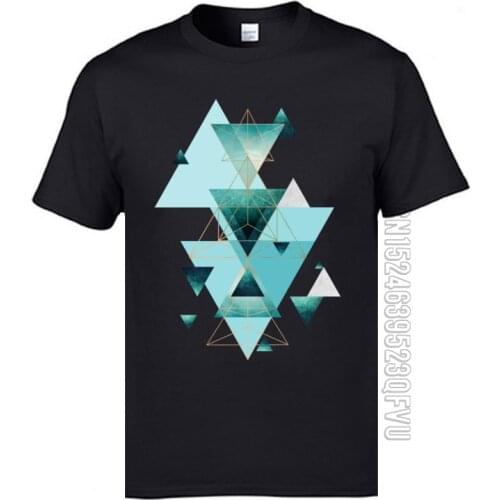 Geometric Compilation Graphic T Shirts Mens Casual Tops & Tees Simple Style Print Cheap T Shirt New Listing Short Sleeve Clothes