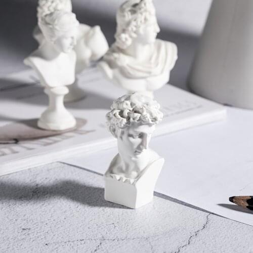 Greek Gypsum Portraits Bust Figurines Gypsum Statue Drawing Practice Crafts Plaster Sculpture Photo Backdrops Props Home Decor