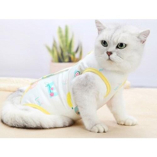 Pet Cat Surgical Recovery Suit Soft Comfortable Breathable After Surgery Wear Sterilization Pet Anti Licking Wound Care Supplies