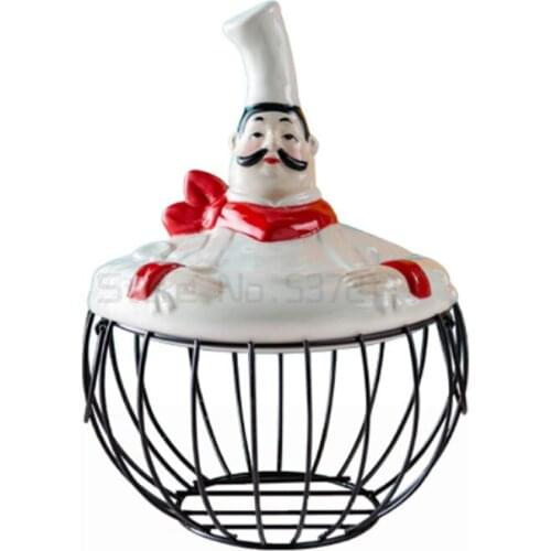 Creative egg storage box water ceramic fruit basket garlic potato food storage basket kitchen household vegetable basket