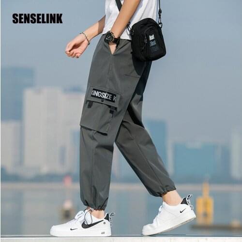 M-5XL Brand Trousers Joggers Fashion Korean Cargo Pants New Mens 2021 Classic Hip Hop Streetwear Clothing Multi Pocket Pants