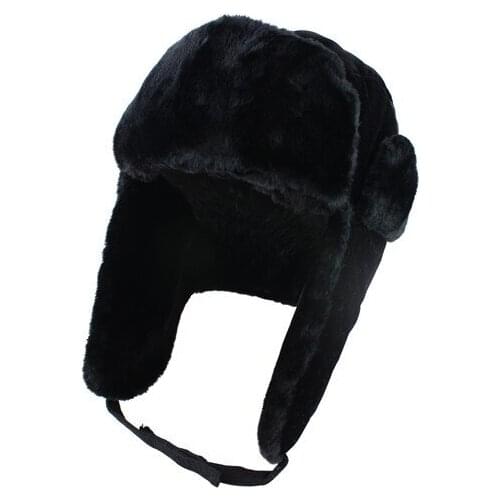2019 New Men And Women Lei Feng Winter Hat Aviator Outdoor Ear Flaps Bomber Cap Proof Trapper Russian Hat