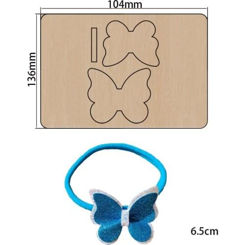 2021 New Bow hair accessories Cutting Dies Wooden Knife Die Compatible With Most Manual Die Cut Cutters