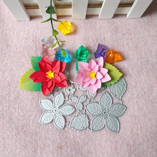 New flowers Metal Cutting Dies Decorative Scrapbooking Steel Craft Die Cut Embossing Paper Cards Stencils