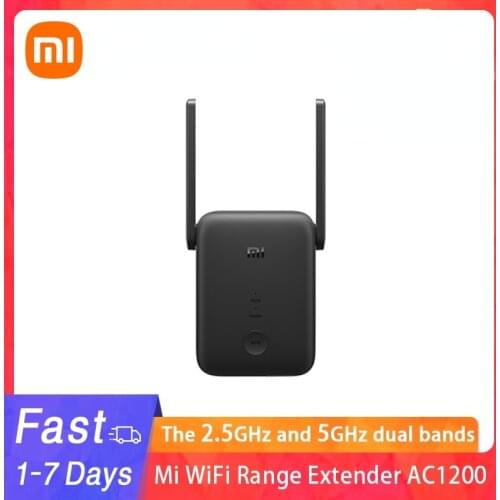New Global Version Xiaomi Mi WiFi Range Extender AC1200 2.4GHz And 5GHz Band 1200Mbps Ethernet Port Amplifier WiFi Signal Router