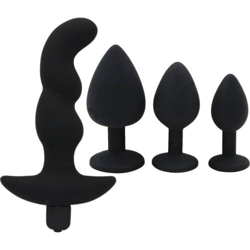 YEMA Silicone Butt Plug / Stainless Steel Anal Plug & 10 Functions Buttplugs Vibrator Sex Toys for Woman Vagina Adults Men Gay