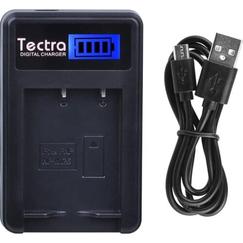 Tectra NP-W126 NP W126 LCD USB Charger for Fuji HS50 HS35 HS33 HS30EXR XA1 XE1 X-Pro1 XM1 X-T10 cameras