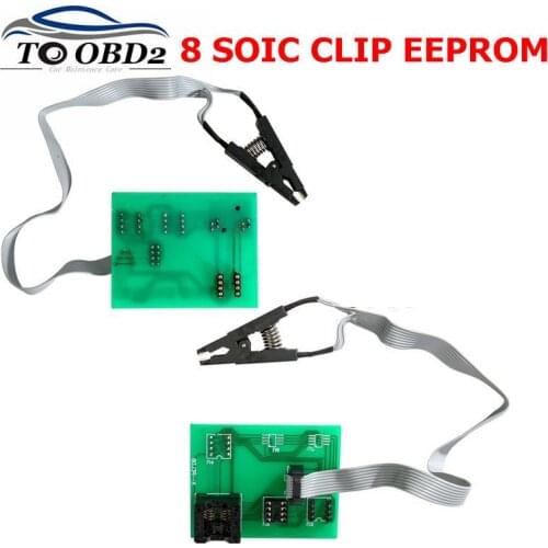 High quality EEPROM Board Adapter 8 Soic Clip for Xprog V5.60/V5.70/V5.74/V5.84 UPA Green V1.3 Programmer 8 soic clip for XPROG