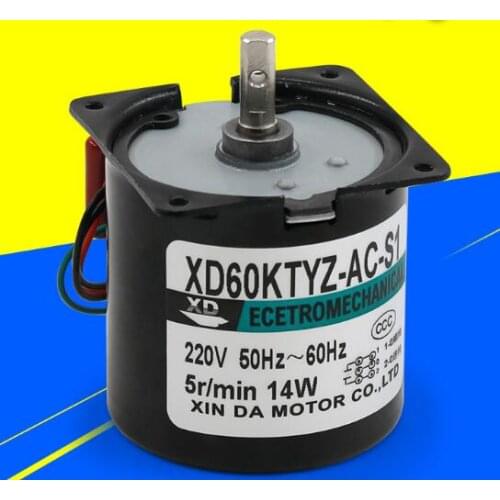 XD ECETROMECHANICAL XD60KTYZ-AC-S1 220V 50-60HZ 14W XIN DA MOTOR CO.,LTD 2.5R/min 5R/min 10R/min 15R/min 20R/min 30R/min 50R/min