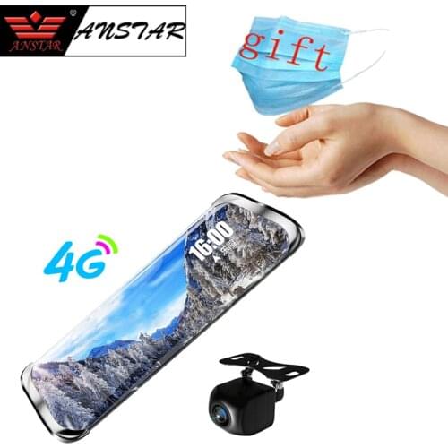 Anstar 10" 4G RearView Mirror DVR Car Camera Android 5.1 DVRs 1080P Video Recorder Dash Cam ADAS GPS WIFI Auto Registrars