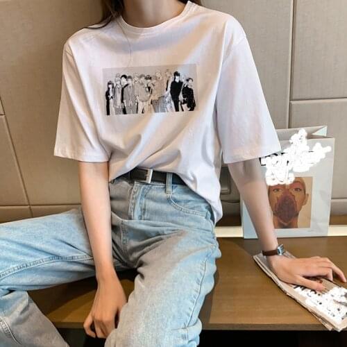 Yaoi Bl Given Yaoi Given T-shirt Ulzzang Short Sleeve Anime Manga Music Graphic punk Loose big Size Harajuku Tops Women T-shirt