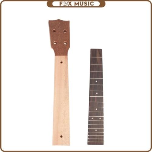 26 Inch Tenor Ukulele Neck & Rosewood Fretboard Fingerboard Set Maple Hawaii 4 Strings Guitar Luthier DIY