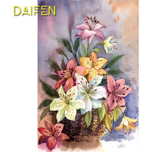 Full Square Diamond mosaic lily flower Full Round Diamond painting Cross stitch lily flower 5 DIY Diamond embroidery lily flower