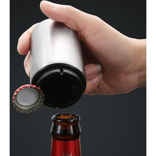 Automatic Beer Bottle Opener Stainless Steel Creative Press Type Cap Opener