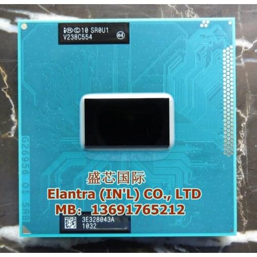 Lntel Core CPU SR0U1 Dual-Core Mobile cpu processor 2020M 2.4GHz L3 2M Socket G2 / rPGA988B (working 100% Free Shipping)
