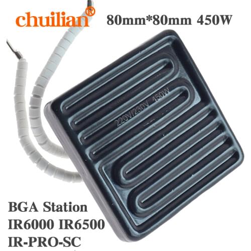 BGA Station IR6000 IR6500 IR-PRO-SC 80*80mm 450W Infrared Top Upper Ceramic Heating Plate