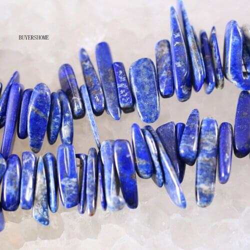 6-20MM Irregular Shape Freeform Loose Beads Natural Stone Teeth Blue Lapis For Jewelry Making DIY Necklace String 15.5" S019