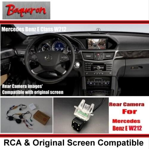 For Mercedes Benz E Class W212 2010~2015 / Car Rear View Back Up Reverse Camera Sets / RCA & Original Screen Compatible