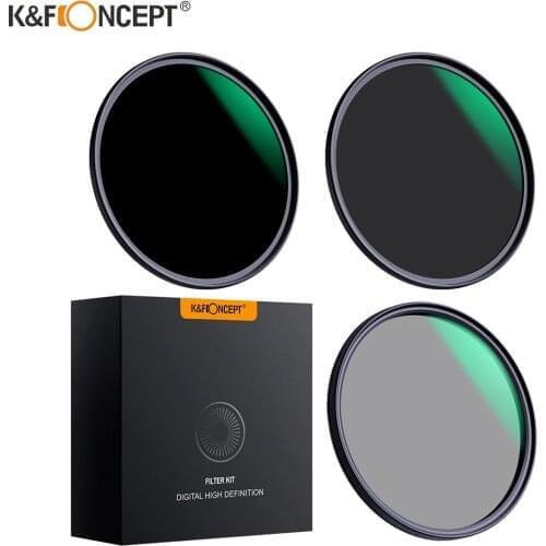 K&F Concept ND8 ND64 CPL Lens Filter Neutral Density Polarizer Filter for Camera Layer Nano Coate 49mm 52mm 58mm 62mm 67mm 77mm