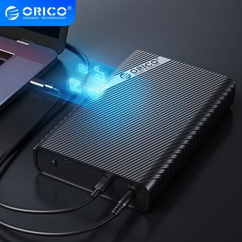 ORICO 3.5 inch External Hard Drive Enclosure USB 3.0 to SATA 3.0 Hard Drive Case for 2.5/3.5 HDD Box Support 18TB Capacity Disk