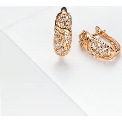 Harong Copper Mini Stud Earrings Statement Creativity Women Party Jewelry Gift Exquisite Crystal Punk Earring Women Accessories