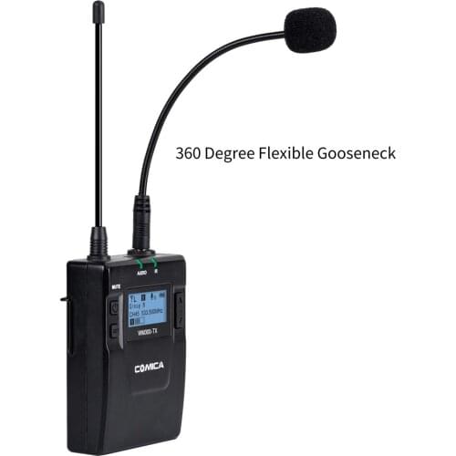 COMICA CVM-GM-C1 3.5mm Microphone Input Line Cardioid Polar Pattern Cable MIC for COMICA Wireless Microphones for Recording