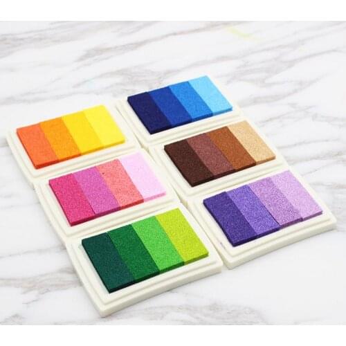 Cute Crystal stamp ink pad color gradual for High quality Photo Album Scrapbooking Diary Lovely school supplies Gift SN156