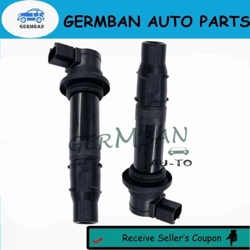 Newly &Fast Shipping!! 2PCS Ignition Coil F6T558 F6T56 for 2002-17 Yamaha YZF R1 R6 R6S VMX V Max 5VY-82310-00-00 5VY823100000