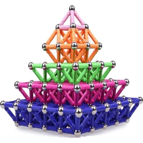 Buck Ball Magnetic Rod Magic Magnetic Iron Ball Combination Set 11M Building Blocks Assembling Educational Toys Unzip The Toy