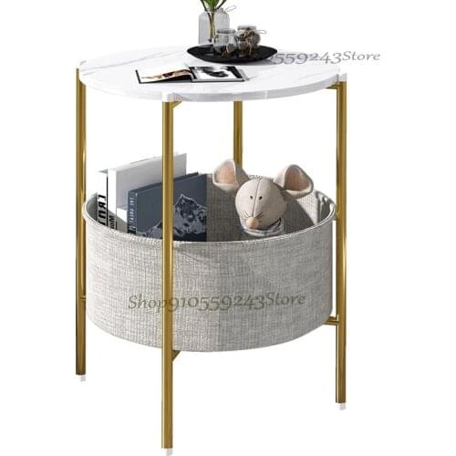 Side Table Modern Minimalist Living Room Sofa Side Cabinet Tea Table Net Red Creative Household Light Luxury Wind Corner Table S