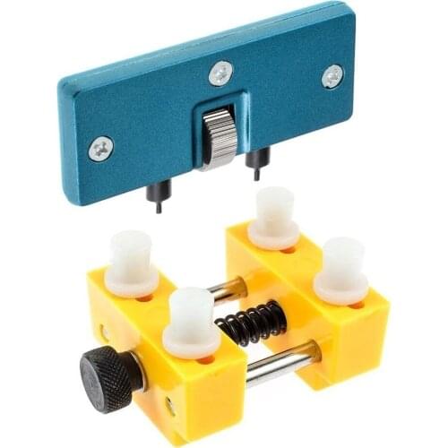 Watch Adjustable Opener Back Case Press Closer Remover Repair Watchmaker Tool and Watch Case Back Opener Repair Remover Holder
