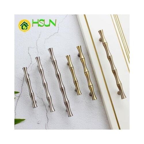 2.5'' 3.75'' 5'' Silver Nickel Drawer Handles Dresser Handles Bamboo Door Pulls Handles Cabinet Handles Kitchen Hardware