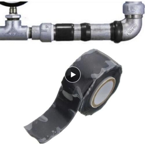 High Pressure Self-adhesive Tape Garden Water Pipeline Repair Tape Self-fluxing Silicone Tapes High Temperature Resistance Seal