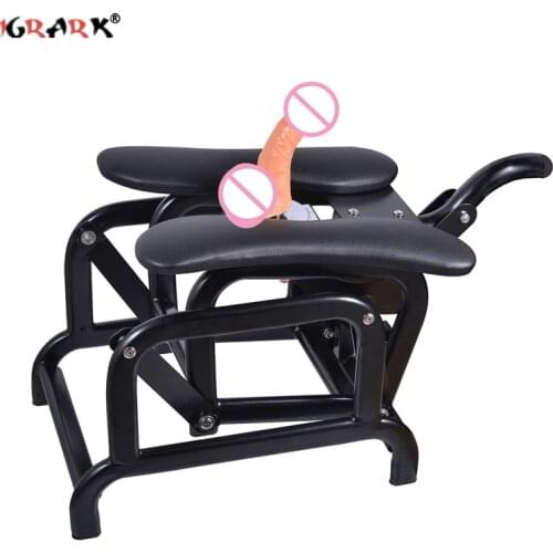 Sex Chair Furniture Dildo Vibrators Toys for Women Men Couples 18+ Adults Games Dildo Telescopic Metal Frame SexShop Masturbator