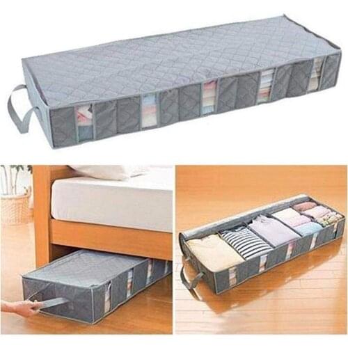 Foldable Storage Bags Folding Organizer Bag For Clothes Luggage Breathable Closet Bamboo Charcoal Organizer Dropshipping