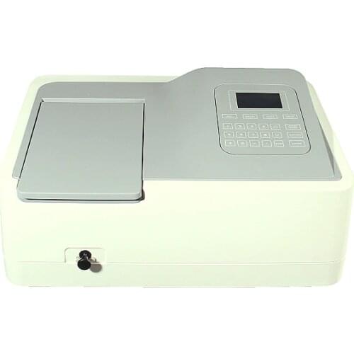 Single Beam Spectrophotometer SP-V1100 Wavelength 320~1100nm Tungsten Lamp Spectral Bandwidth 2.0nm Come with 4pcs Cuvettes