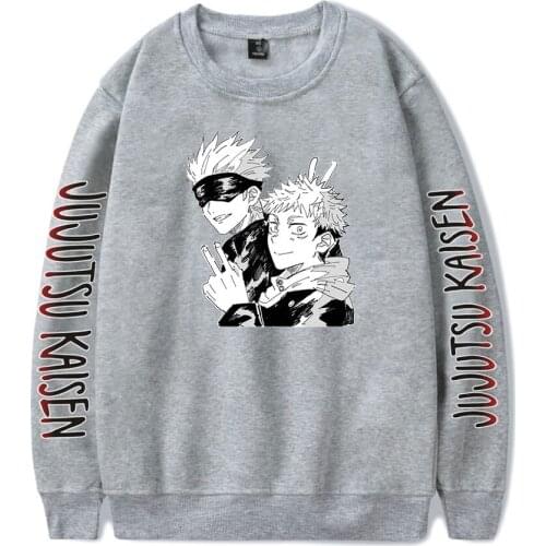 Jujutsu Kaisen Crew Neck sweatshirt Tracksuit Men Women Casual Pullover Anime Sweatshirts Spring Autumn Printed Coats Oversize