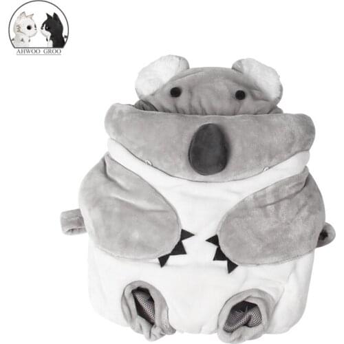 Funny Koala Carrier Bag for Dogs Pet Warm Outdoor Travel Products Breathable Shoulder Handle Bags Puppy Kitten Outdoor Backpack